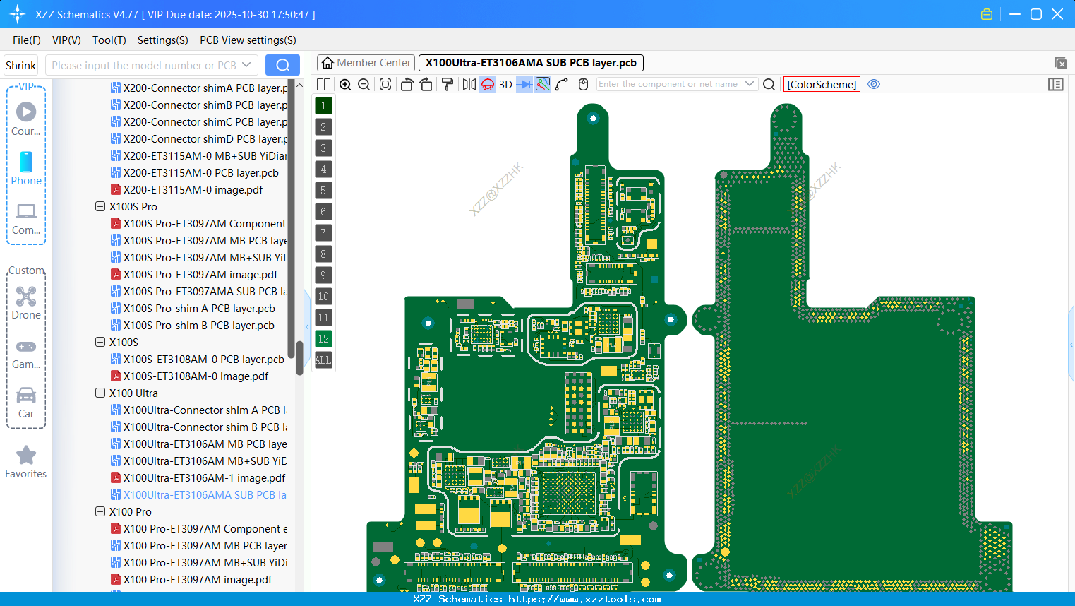 VIVO X100Ultra-ET3106AMA SUB PCB Layer